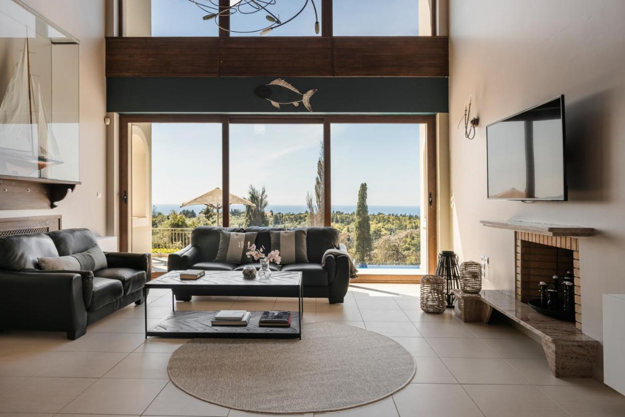 Luxury Villa Karmaniolos Fiskardo Kefalonia ภายนอก รูปภาพ